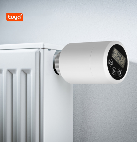 Set Slimme Programmeerbare Radiatorknoppen + Zigbee 3.0 Gateway "Basic 1"