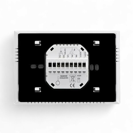 Wifi Inbouw Thermostaat met Touchscreen voor Electrische verwarming  (wit)