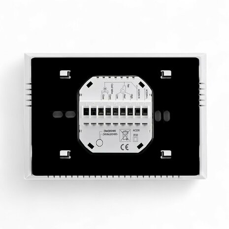 Wifi Inbouw Thermostaat met Touchscreen voor C.V. Installatie (wit)