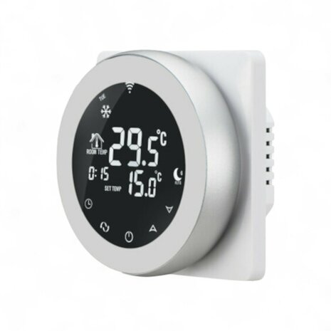 Wifi Inbouw Thermostaat met Touchscreen voor C.V. Installatie (wit)