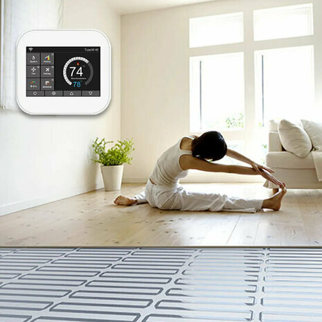 Wifi opbouw Thermostaat met inzicht in verbruik en kosten met handige grafieken