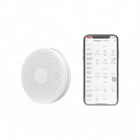 Wifi Combimelder (Rook + Koolmonoxide) + app