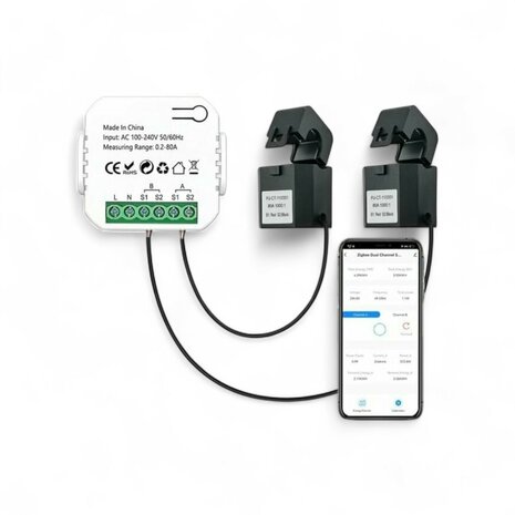 Smart Energie monitor 2 klemmen