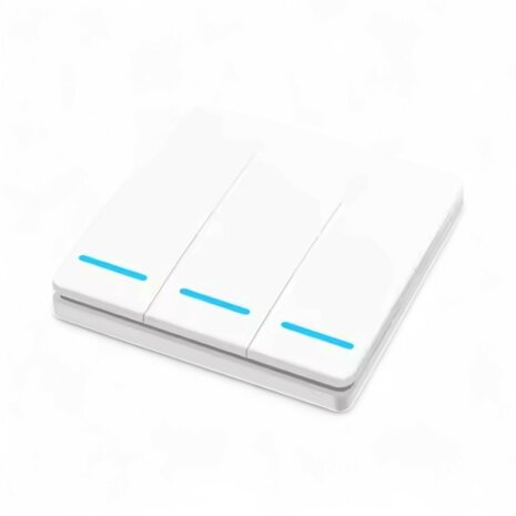 RF 433Mhz Slimme Draadloze Schakelaar Wit (3-knoppen) - LOSSE KNOP