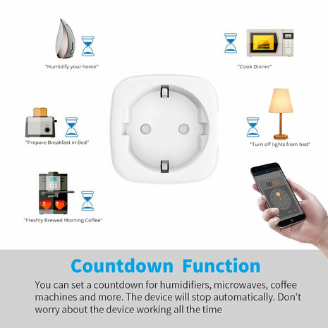 3-PACK | Smart Plugs 16A | Wi-Fi &amp; Bluetooth | Energy Meter | Works with App