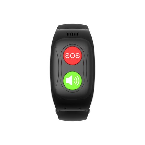 SOS Horloge 2-knops met 2-weg communicatie en hartslagmeter (GPS optie)