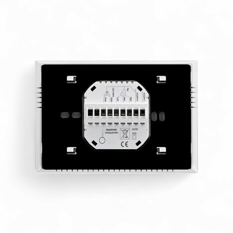 Wifi Inbouw Thermostaat met Touchscreen voor Electrische verwarming  (zwart)