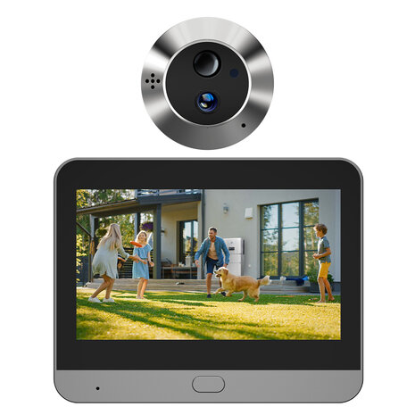 Deurspion camera inclusief Scherm 1080P met opname functie en 2-weg audio