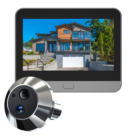 Deurspion camera inclusief Scherm 1080P met opname functie en 2-weg audio