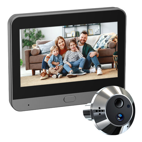 Deurspion camera inclusief Scherm 1080P met opname functie en 2-weg audio