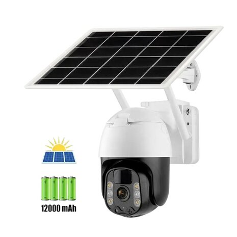 Wifi Beveiligings Camera + Zonnepaneel met beugel geschikt voor buiten