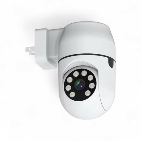 Wifi Beveiligings Camera 2,4Ghz met directe EU 230v netstroom aansluiting