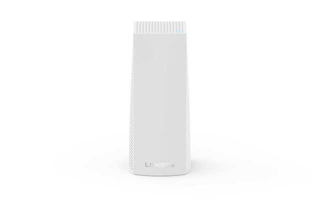 Mesh router voor Wi Fi netwerk met tri band technologie en app bediening wit staand ontwerp mesh netwerk