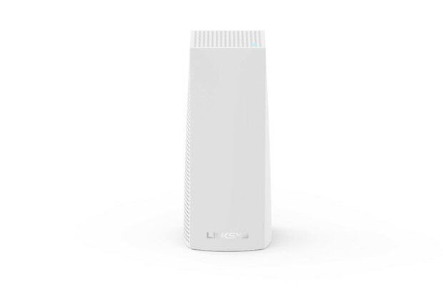 Mesh router voor Wi Fi netwerk met tri band technologie app bediening staand ontwerp wit kunststof