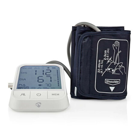 Bloeddrukmeter voor bovenarm met Bluetooth LCD display en onregelmatige hartslag detectie