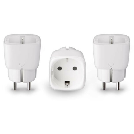 Slimme tussenstekkers voor Innr systeem met app bediening en Hue compatibiliteit wit kunststof 3 stuks