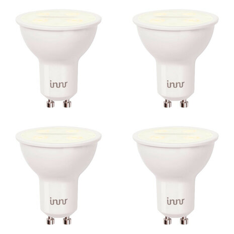 Ledspot voor slimme verlichting met GU10 fitting warm wit licht dimbaar retrofit 220 volt set van vier