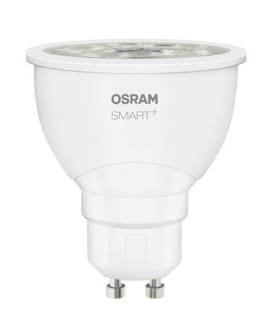 Led spot voor slimme verlichting met GU10 fitting dimbaar en instelbare kleurtemperatuur wit kunststof