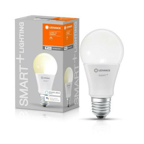 Slimme lamp voor binnenverlichting met wifi bediening traploos dimbaar warm wit licht en E27 fitting