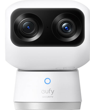 Camera voor binnen met twee lenzen 360 graden pan 75 graden tilt helder nachtzicht en bewegingsdetectie