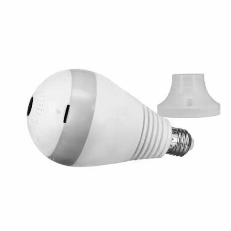 Wifi Security Camera Fisheye E27 Screw Connection