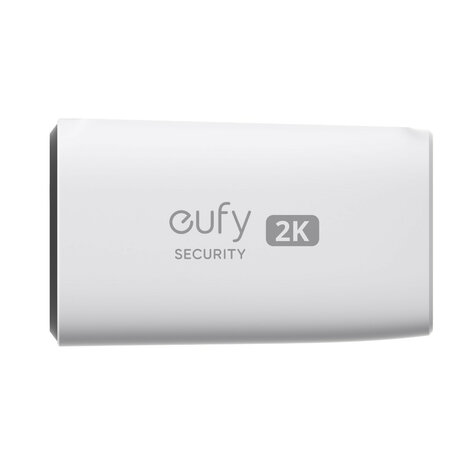 Buitencamera voor bewaking met 2K beeld en ingebouwd zonnepaneel wit IP67 waterdicht