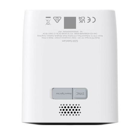 Buitencamera voor bewaking met 2K beeld en ingebouwd zonnepaneel wit IP67 waterdicht