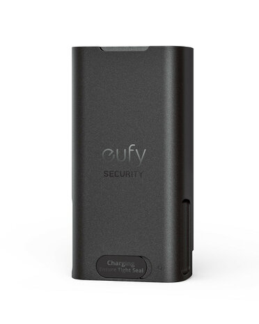 Oplaadbare batterypack voor Eufy Deurbel Dual Camera E340 met USB laadkabel zwart plastic en Wi Fi 24GHz voor continue stroomvoorziening