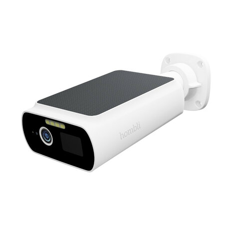 Camera voor buiten met zonnepaneel wifi 24 ghz schijnwerper sirene en 2K kleurbeeldsensor