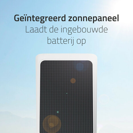 Camera voor buiten met zonnepaneel wifi 24 ghz schijnwerper sirene en 2K kleurbeeldsensor