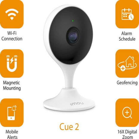 IP camera voor binnen met 2.4 GHz WiFi bewegings en geluidsdetectie en tweeweg spraakfunctie