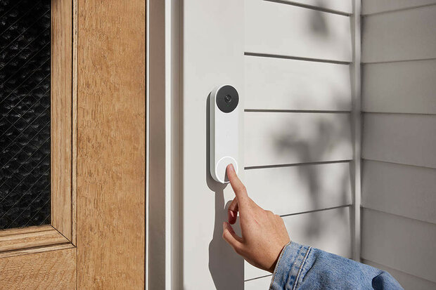 Deurbel voor draadloze installatie met batterij of AC voeding en bewegingsdetectie voor muurmontage