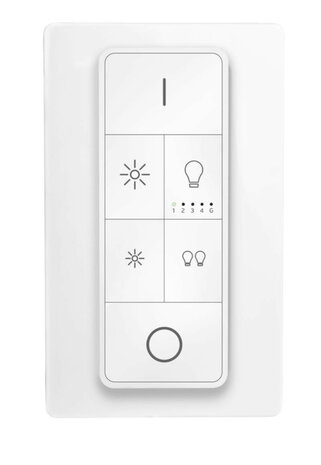 Afstandbediening voor slimme Zigbee verlichting met groepsbediening en Philips Smart Home systeem