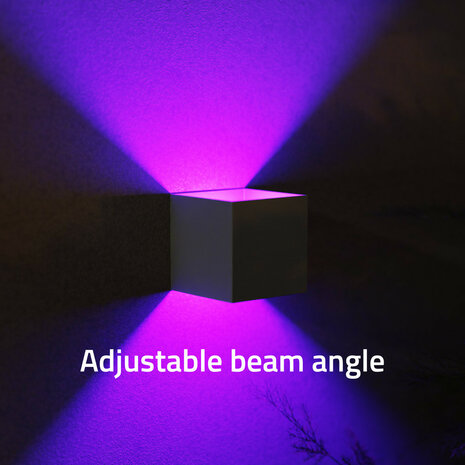 Outdoor wandverlichting voor buiten met Bluetooth bediening verstelbare lichtbundel