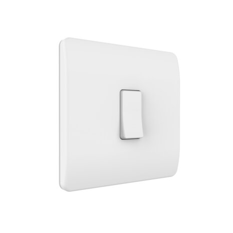 Draadloze wandschakelaar voor RF 433 MHz systeem met batterij en losse knop