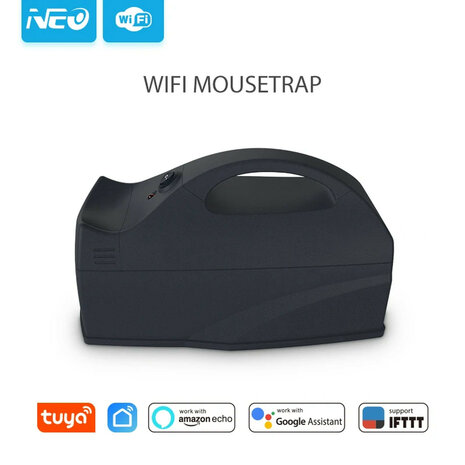 Wifi muizenval voor binnenruimtes met hoogspanning en WiFi verbinding via Tuya app