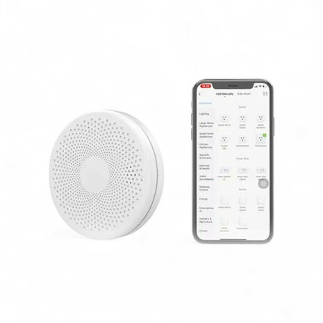 D&eacute;tecteur combin&eacute; Wifi (fum&eacute;e + monoxyde de carbone) + application