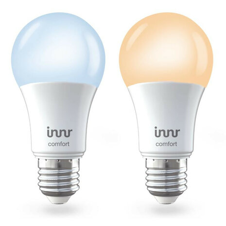 Ledlamp voor sfeerverlichting met Zigbee 3 0 grote E27 fitting dimbaar warm en koud licht wit kunststof