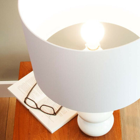 Ledlamp voor sfeerverlichting met Zigbee 3 0 grote E27 fitting dimbaar warm en koud licht wit kunststof
