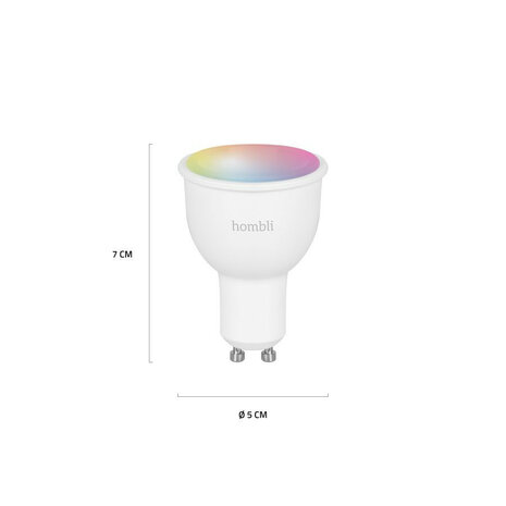 Smart Spot voor binnenverlichting met Wi Fi bediening en kleurinstelling GU10 fitting set van 2