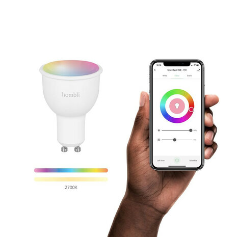 Smart Spot voor binnenverlichting met Wi Fi bediening en kleurinstelling GU10 fitting set van 2