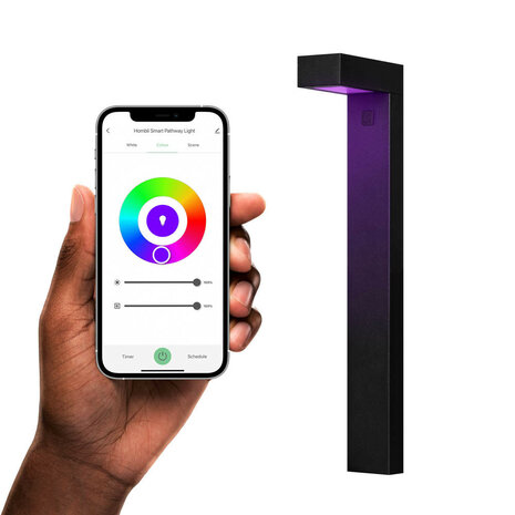 Outdoor pad verlichting uitbreiding voor buiten met Bluetooth bediening en 300 lumen lichtsterkte