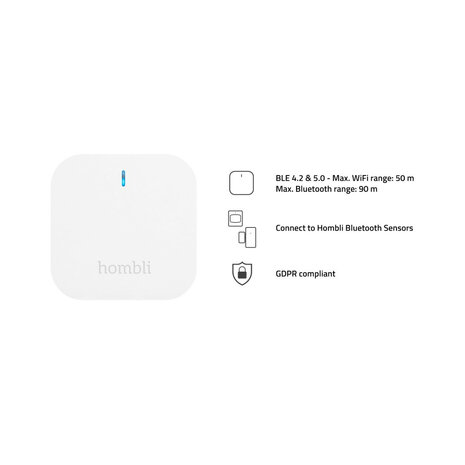 Bridge voor binnen met draadloze bediening maximaal 32 apparaten aansluiting Bluetooth 40 WiFi 24GHz compatible met Alexa en Google Home