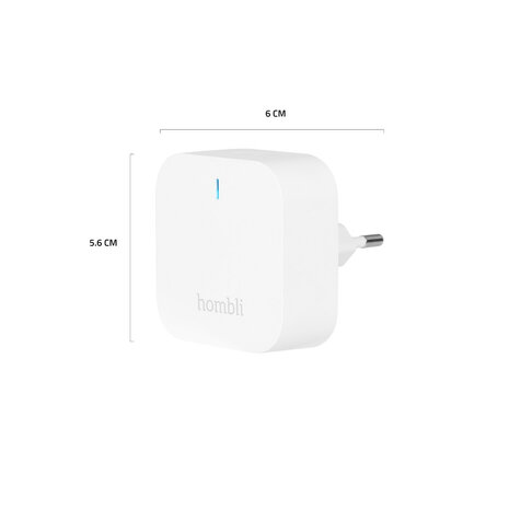 Bridge voor binnen met draadloze bediening maximaal 32 apparaten aansluiting Bluetooth 40 WiFi 24GHz compatible met Alexa en Google Home