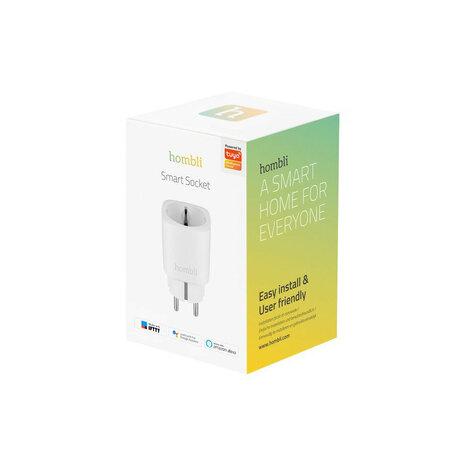 Smart tussenstekker voor binnen met wifi bediening en stroomverbruik meten wit kunststof multi pack drie stuks