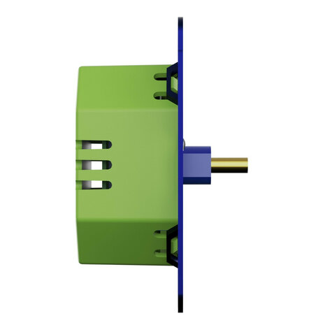 Smart Rotary Zigbee Dimmer voor inbouw met draaiknop geschikt voor led gloeilamp en halogeen maximaal 200 watt led vermogen blauw kunststof