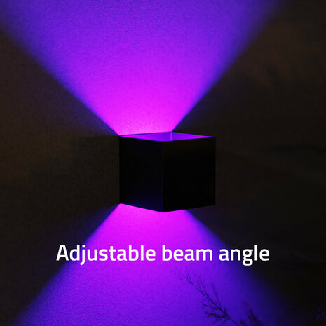 Outdoor wandverlichting voor buiten met Bluetooth bediening verstelbare lichtbundel