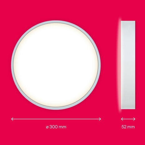 Plafondlamp voor slimme verlichting met Zigbee 3 0 dimfunctie warm wit grote fitting E27 geschikt voor Philips Hue en smart home systemen