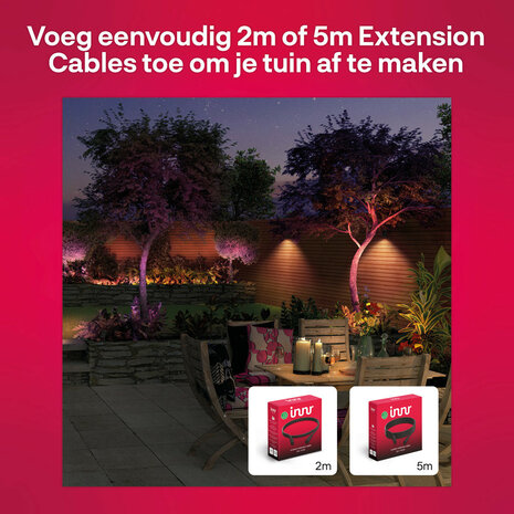 Buitenspot uitbreiding voor Innr OSL 132 C systeem met laagspanning en Zigbee communicatie