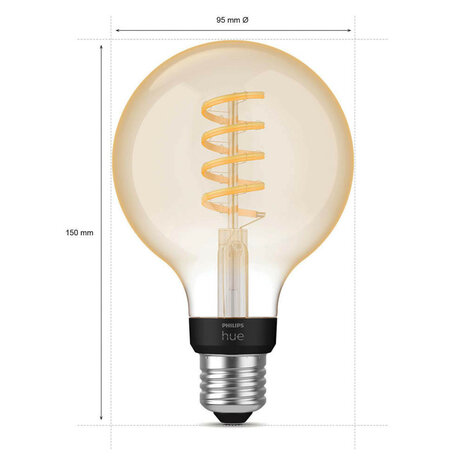 Globe lamp voor slimme verlichting met Zigbee Bluetooth en instelbaar warm tot daglicht wit licht
